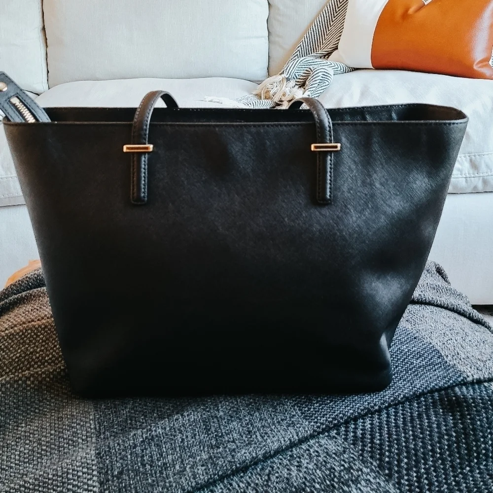 Kate Spade Cedar Street Harmony Black Leather Tote